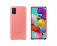 Samsung Silicone Cover do Galaxy A51 różowy - 538238 - zdjęcie 3